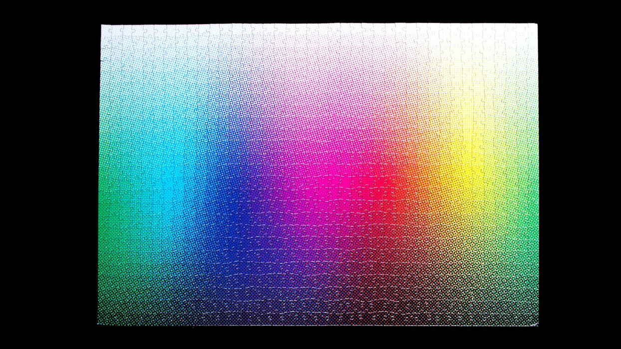 Clemens Habicht 1000 Piece Halftone Colours completed puzzle