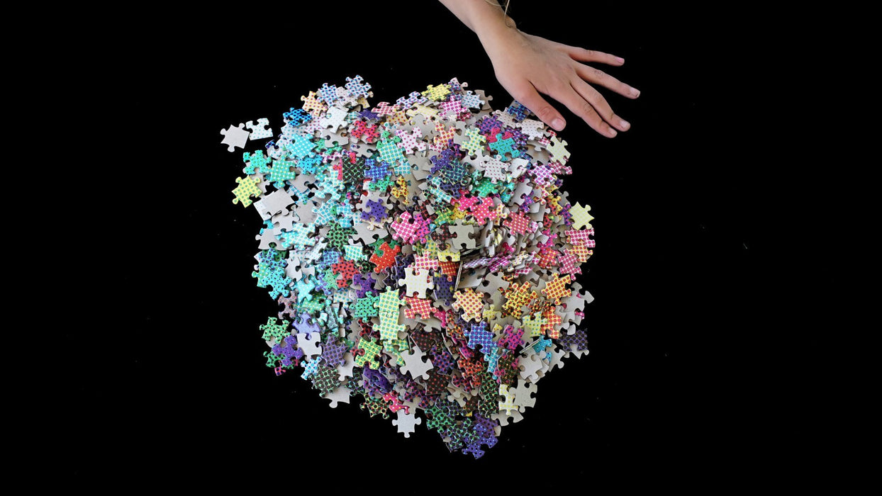 Clemens Habicht 1000 Piece Halftone Colours puzzle in pieces