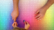 Clemens Habicht 1000 Piece Halftone Colours doing puzzle