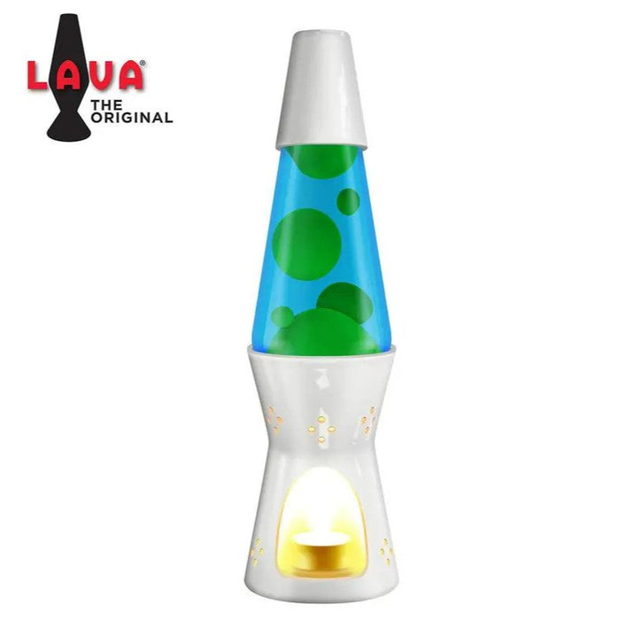 Tealight Lava Lamp White (Yellow and Blue)