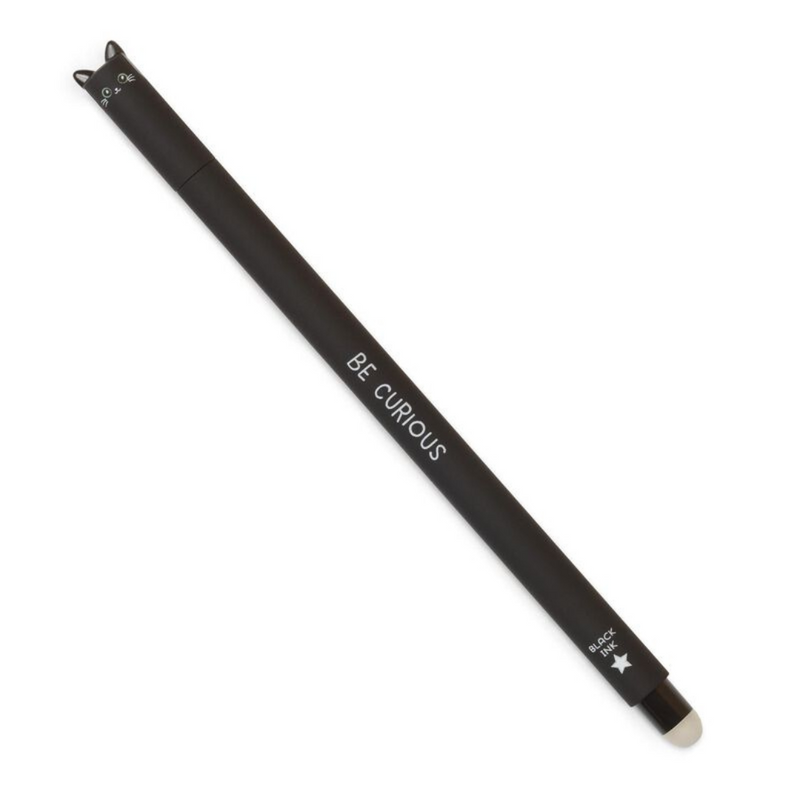 cat erasable gel pen full product side on