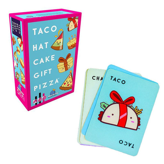 Taco Hat Cake Gift Pizza Card Game  packaging and cards 